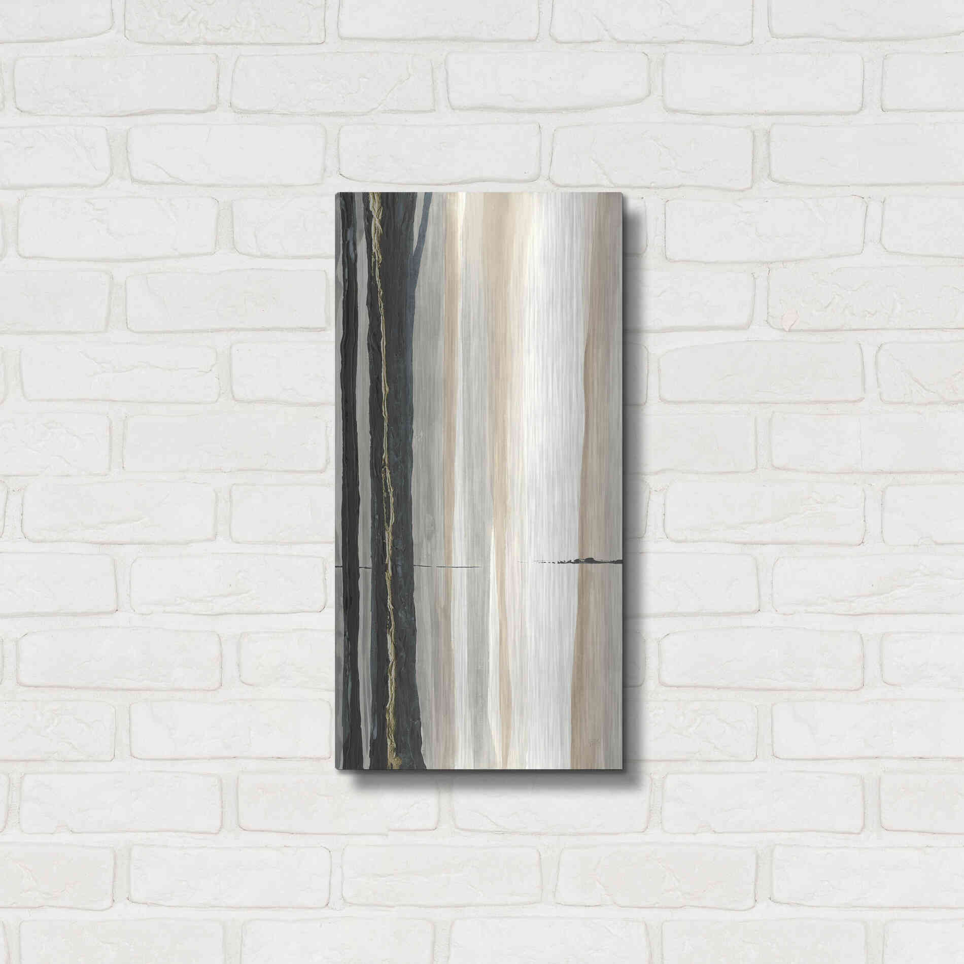 Luxe Metal Art 'Through the Trees II' by Chris Paschke, Metal Wall Art,12x24