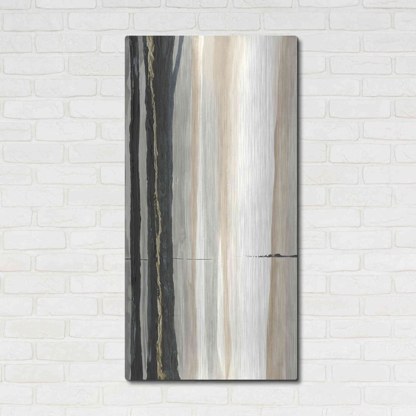 Luxe Metal Art 'Through the Trees II' by Chris Paschke, Metal Wall Art,24x48