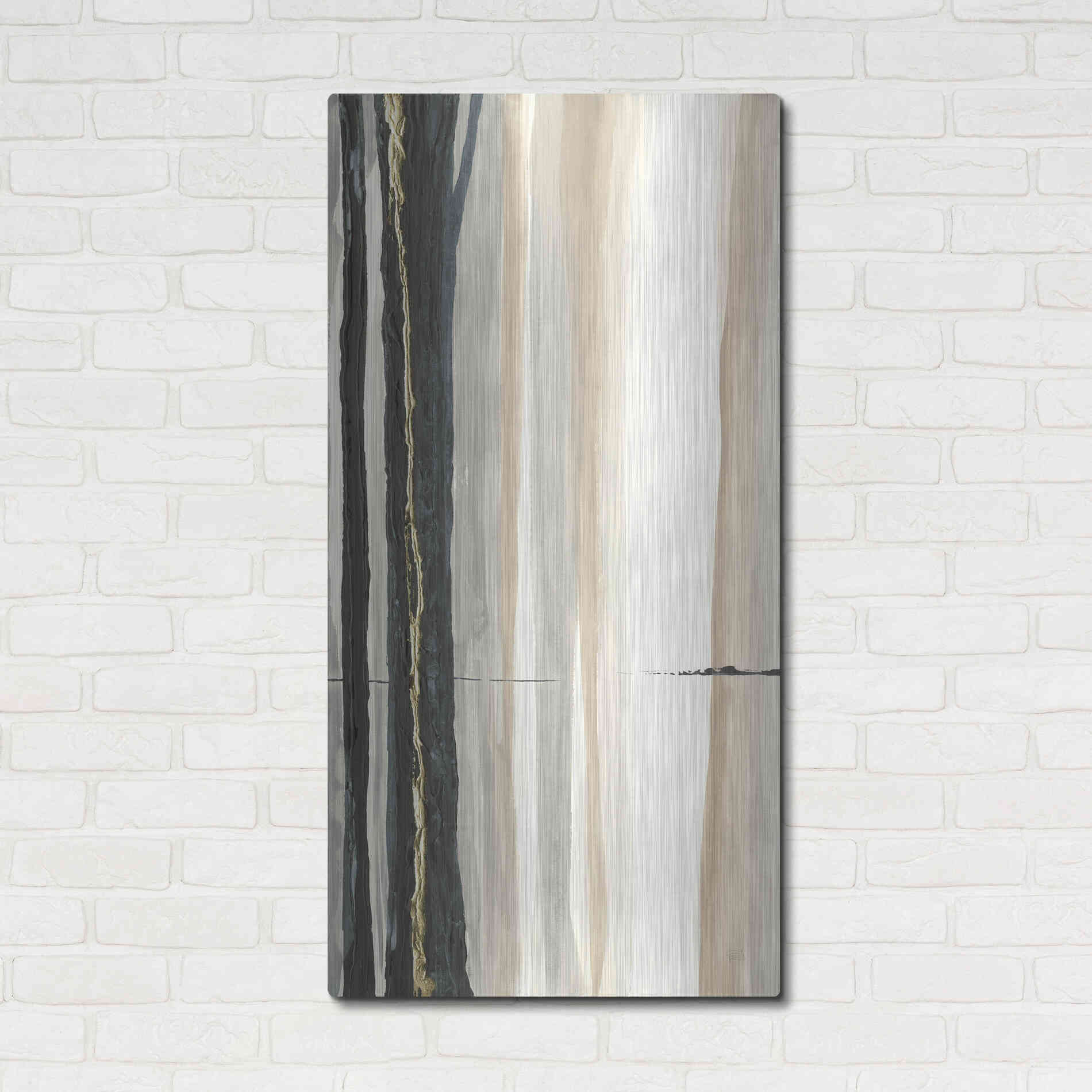 Luxe Metal Art 'Through the Trees II' by Chris Paschke, Metal Wall Art,24x48