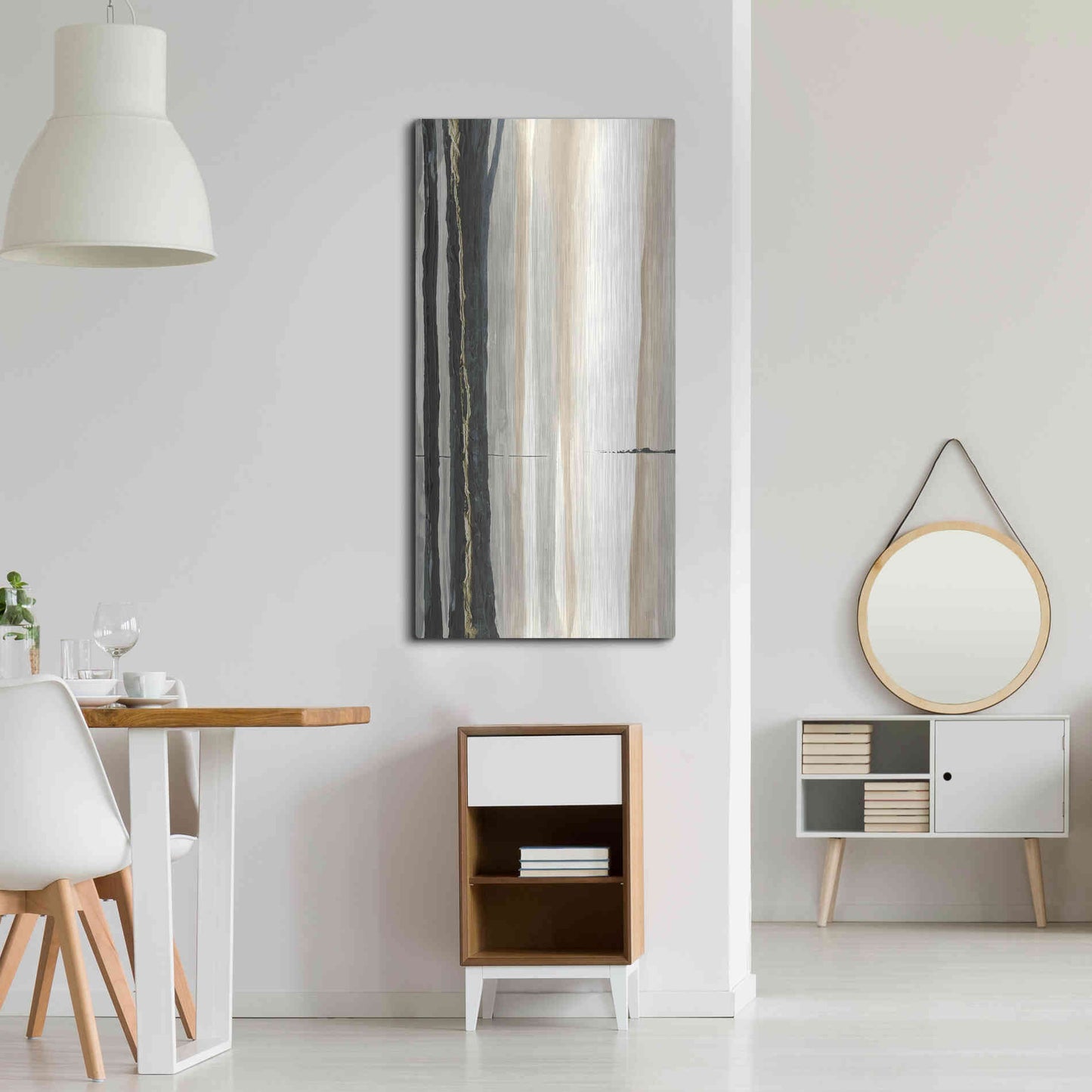 Luxe Metal Art 'Through the Trees II' by Chris Paschke, Metal Wall Art,24x48