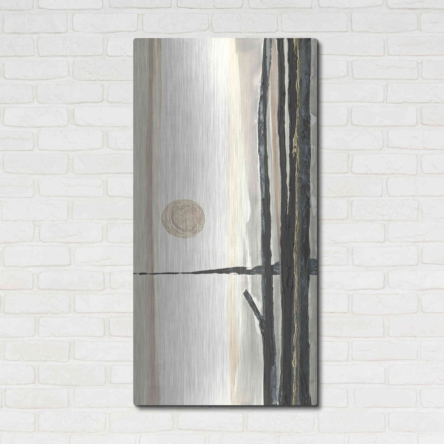 Luxe Metal Art 'Through the Trees III' by Chris Paschke, Metal Wall Art,24x48