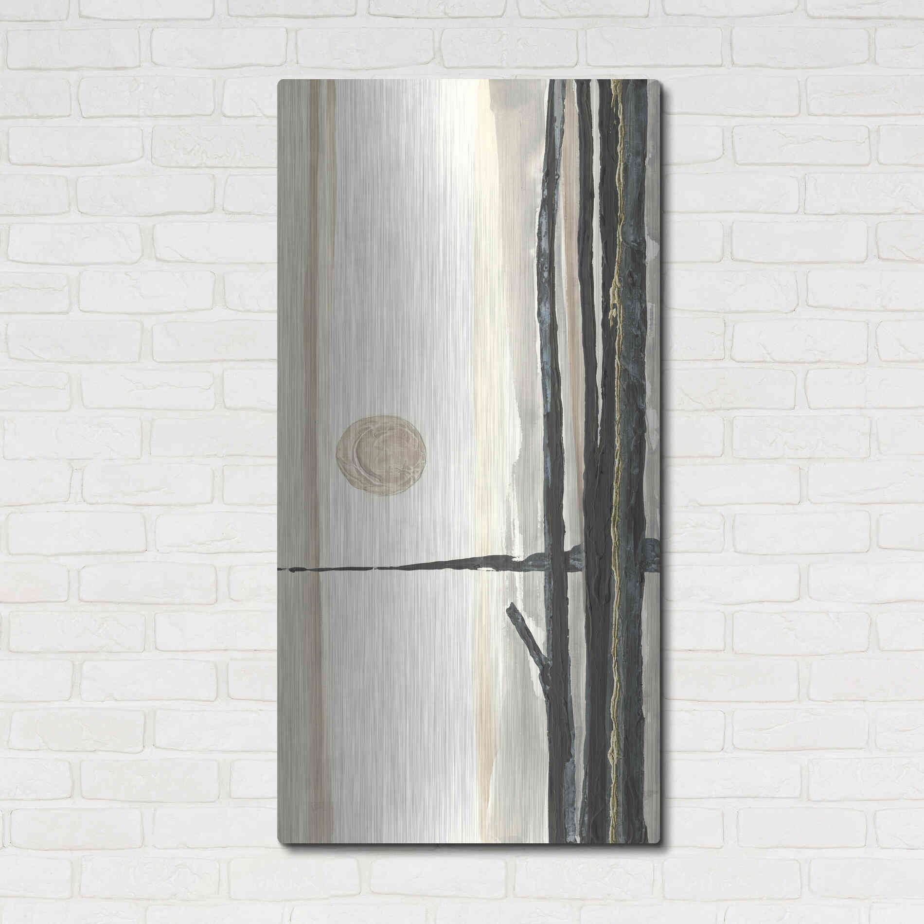 Luxe Metal Art 'Through the Trees III' by Chris Paschke, Metal Wall Art,24x48