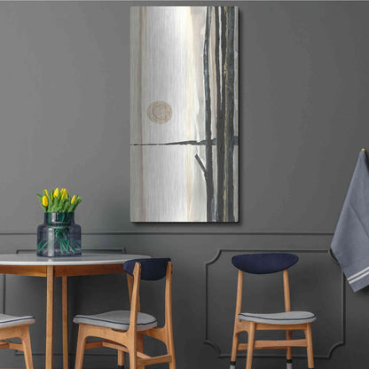 Luxe Metal Art 'Through the Trees III' by Chris Paschke, Metal Wall Art,24x48