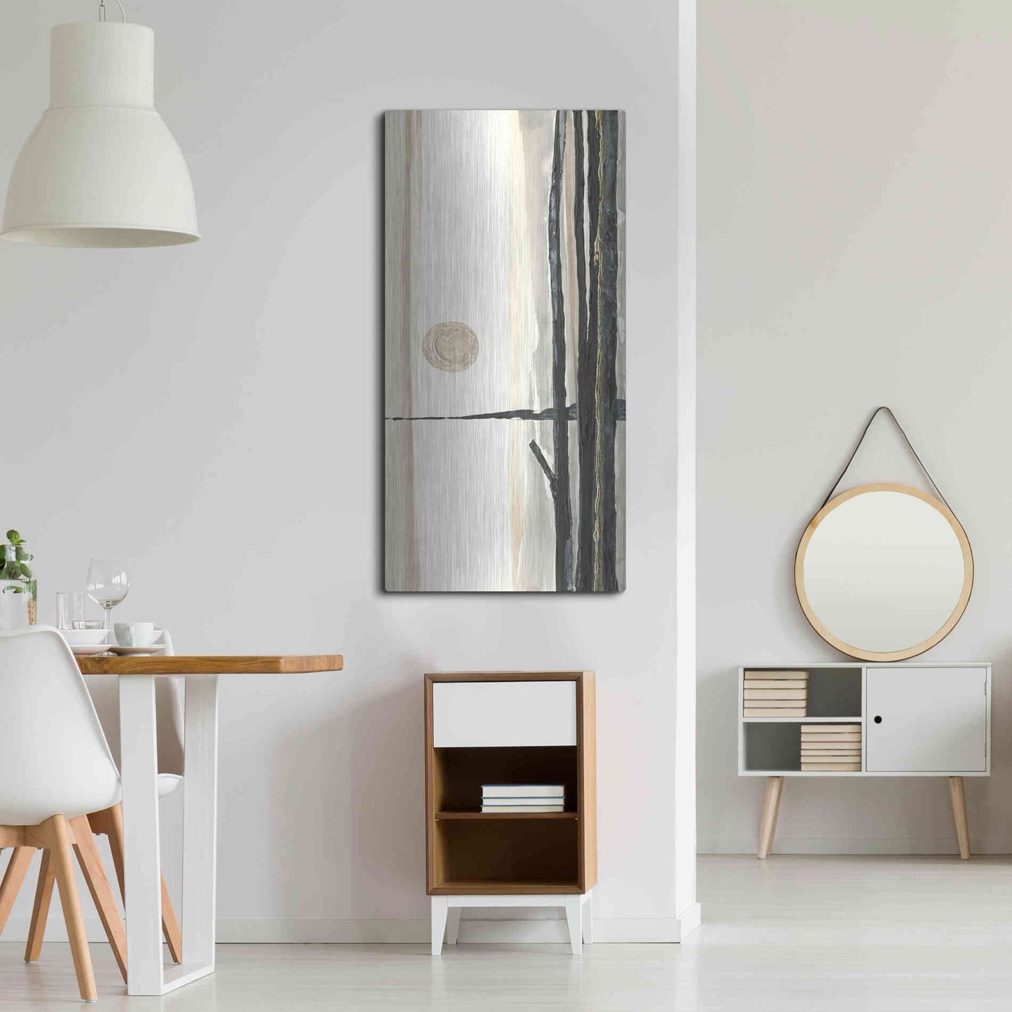 Luxe Metal Art 'Through the Trees III' by Chris Paschke, Metal Wall Art,24x48