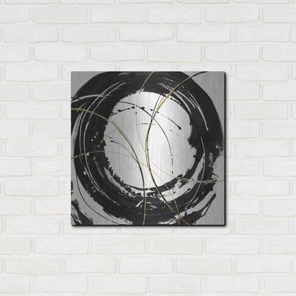 Luxe Metal Art 'Circular Web' by Chris Paschke, Metal Wall Art,24x24