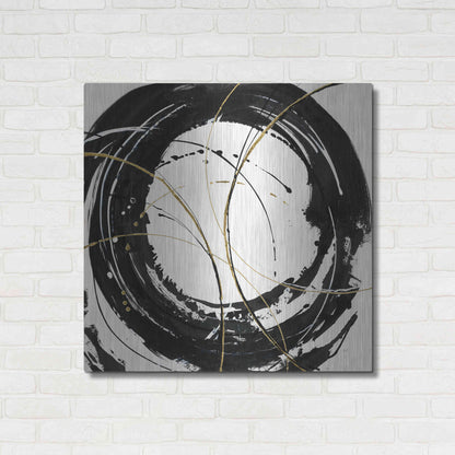Luxe Metal Art 'Circular Web' by Chris Paschke, Metal Wall Art,36x36