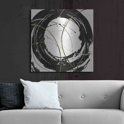 Luxe Metal Art 'Circular Web' by Chris Paschke, Metal Wall Art,36x36