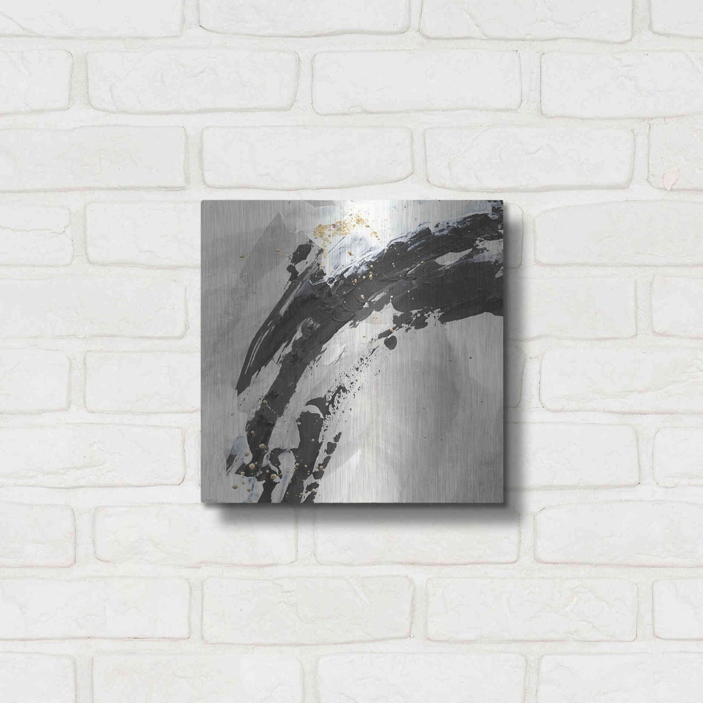 Luxe Metal Art 'Galaxy I' by Chris Paschke, Metal Wall Art,12x12