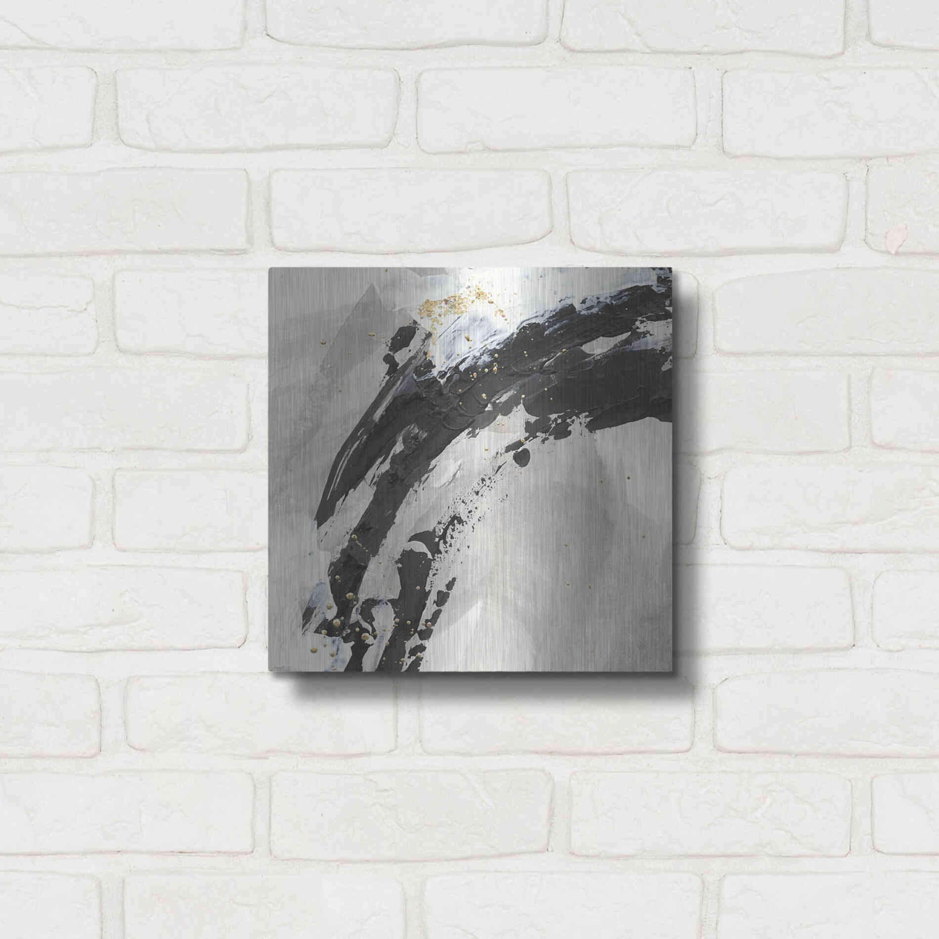Luxe Metal Art 'Galaxy I' by Chris Paschke, Metal Wall Art,12x12