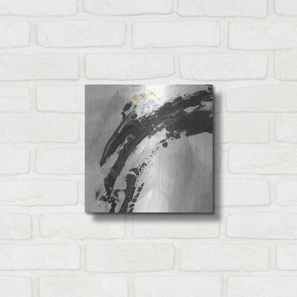 Luxe Metal Art 'Galaxy I' by Chris Paschke, Metal Wall Art,12x12