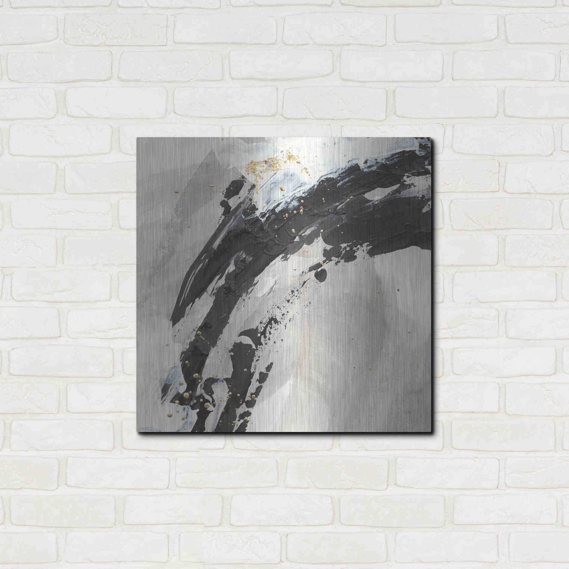 Luxe Metal Art 'Galaxy I' by Chris Paschke, Metal Wall Art,24x24