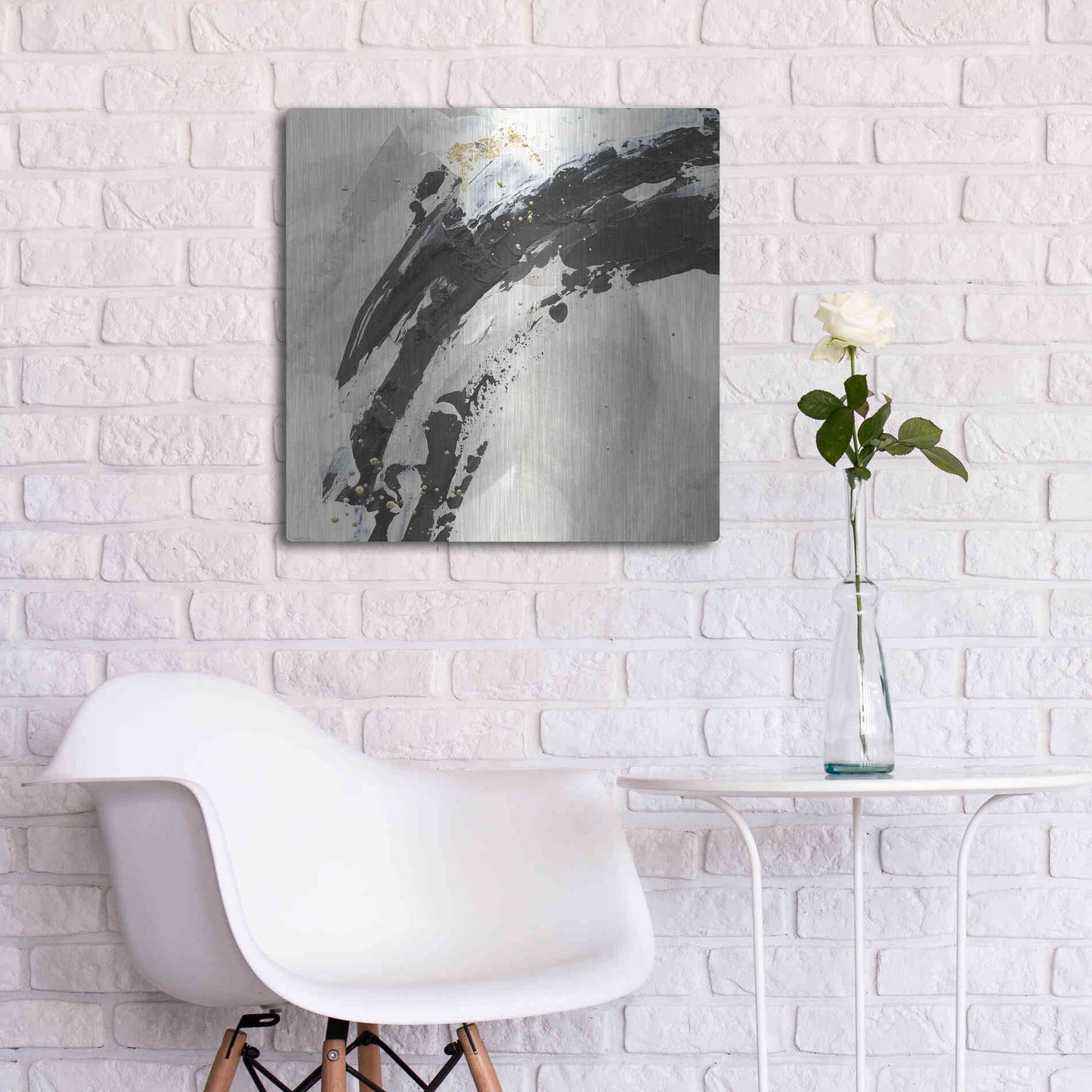Luxe Metal Art 'Galaxy I' by Chris Paschke, Metal Wall Art,24x24