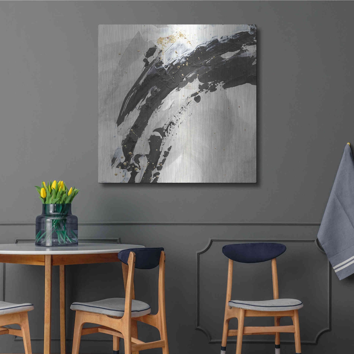 Luxe Metal Art 'Galaxy I' by Chris Paschke, Metal Wall Art,36x36