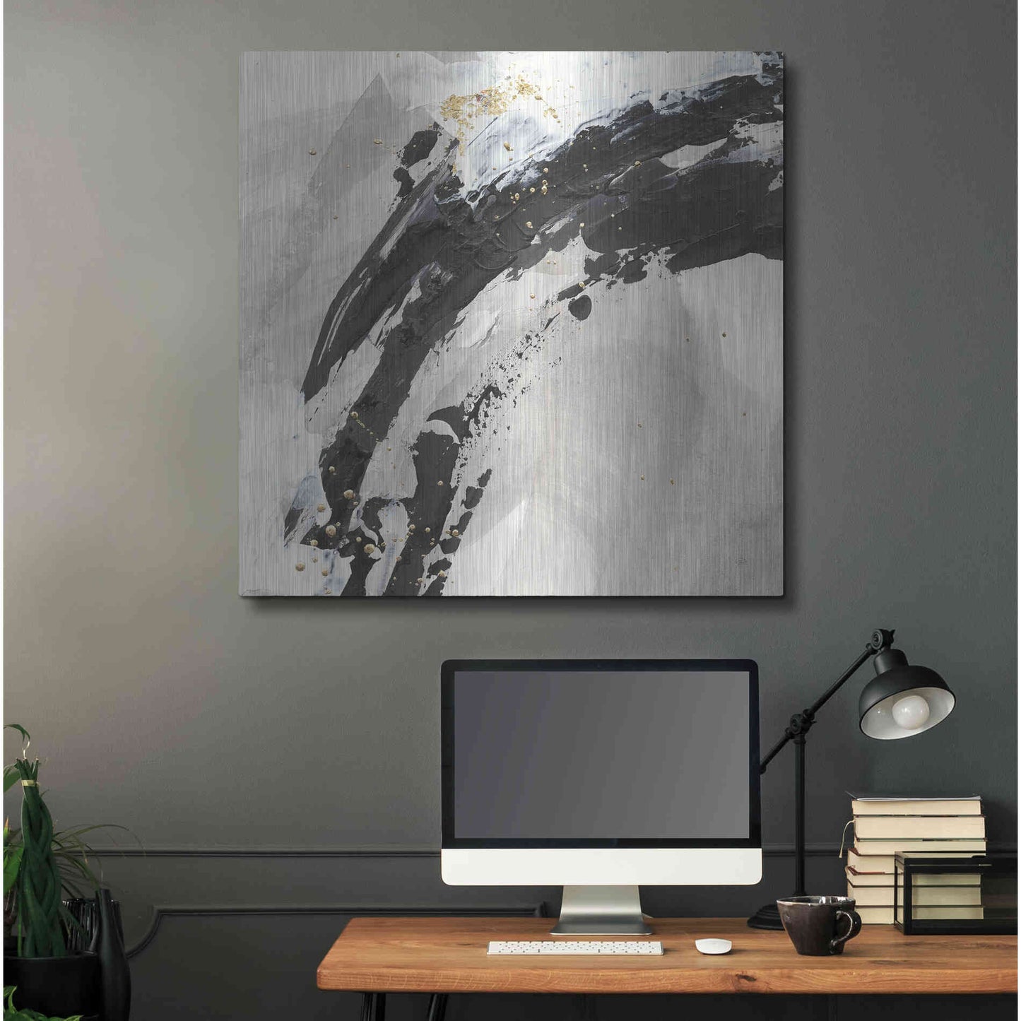 Luxe Metal Art 'Galaxy I' by Chris Paschke, Metal Wall Art,36x36