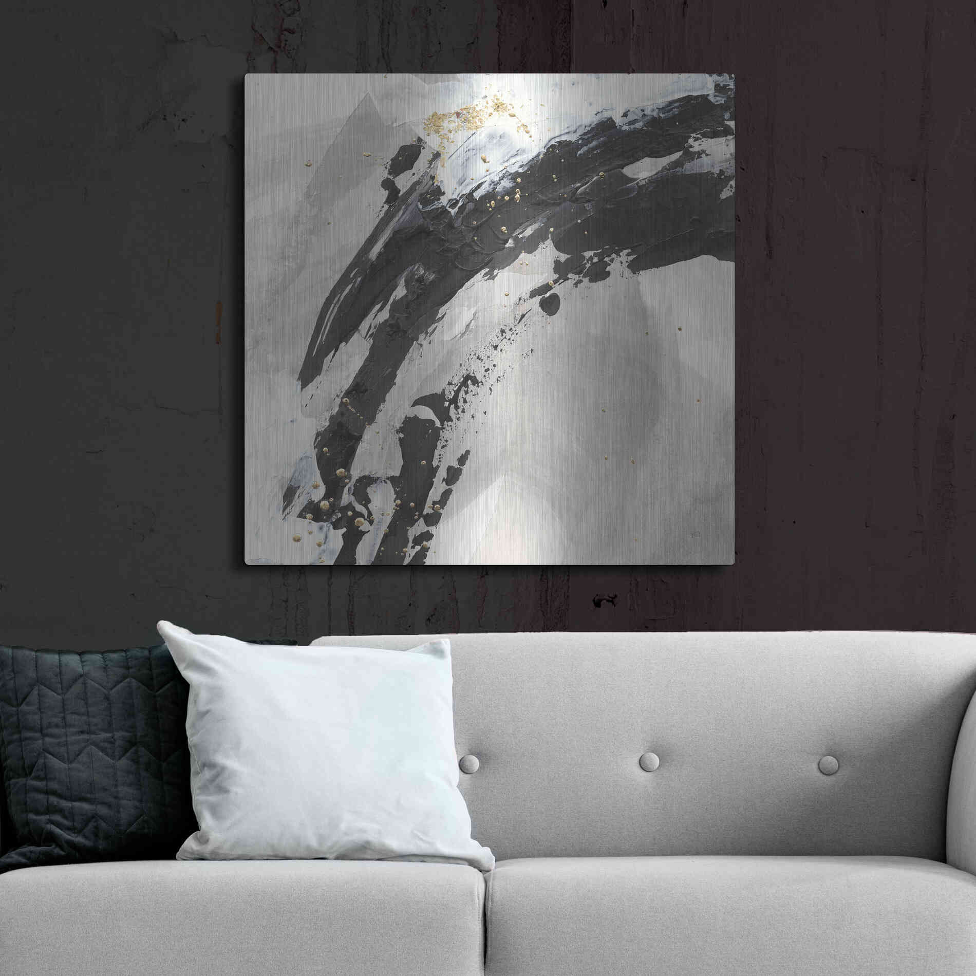 Luxe Metal Art 'Galaxy I' by Chris Paschke, Metal Wall Art,36x36