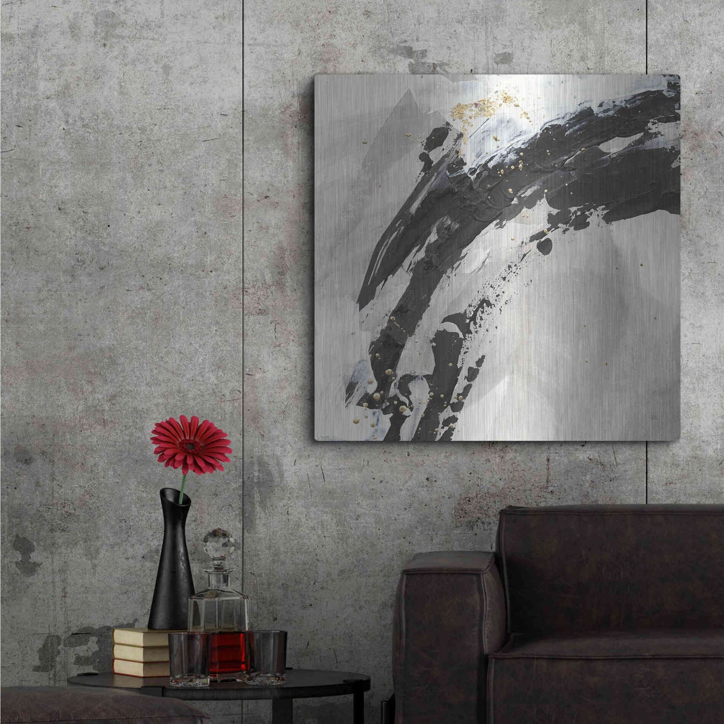 Luxe Metal Art 'Galaxy I' by Chris Paschke, Metal Wall Art,36x36