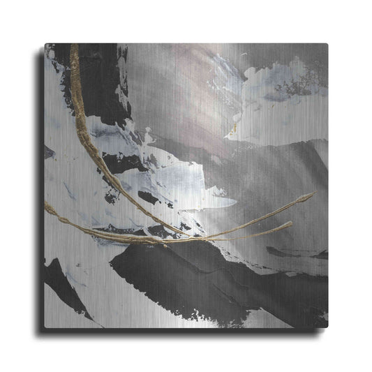 Luxe Metal Art 'Gilded Arcs I' by Chris Paschke, Metal Wall Art