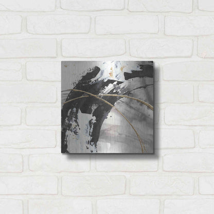 Luxe Metal Art 'Gilded Arcs II' by Chris Paschke, Metal Wall Art,12x12