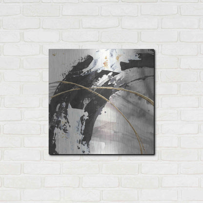 Luxe Metal Art 'Gilded Arcs II' by Chris Paschke, Metal Wall Art,24x24