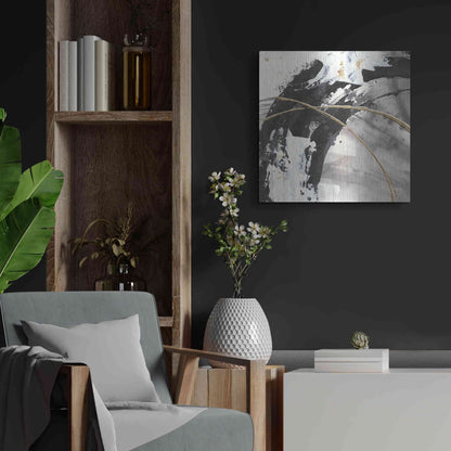Luxe Metal Art 'Gilded Arcs II' by Chris Paschke, Metal Wall Art,24x24