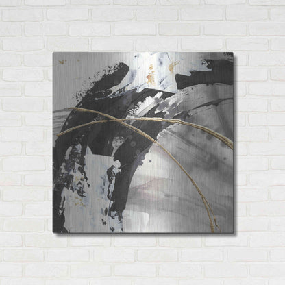 Luxe Metal Art 'Gilded Arcs II' by Chris Paschke, Metal Wall Art,36x36