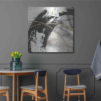 Luxe Metal Art 'Gilded Arcs II' by Chris Paschke, Metal Wall Art,36x36