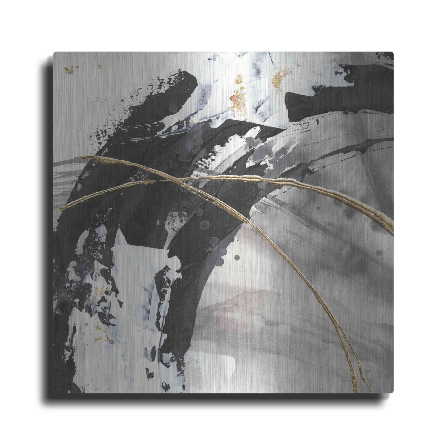 Luxe Metal Art 'Gilded Arcs II' by Chris Paschke, Metal Wall Art