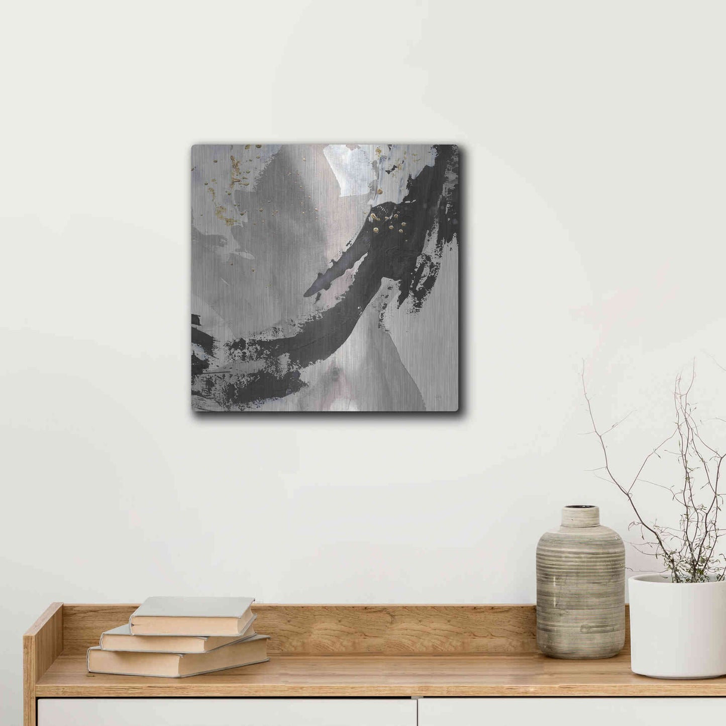 Luxe Metal Art 'Galaxy II' by Chris Paschke, Metal Wall Art,12x12