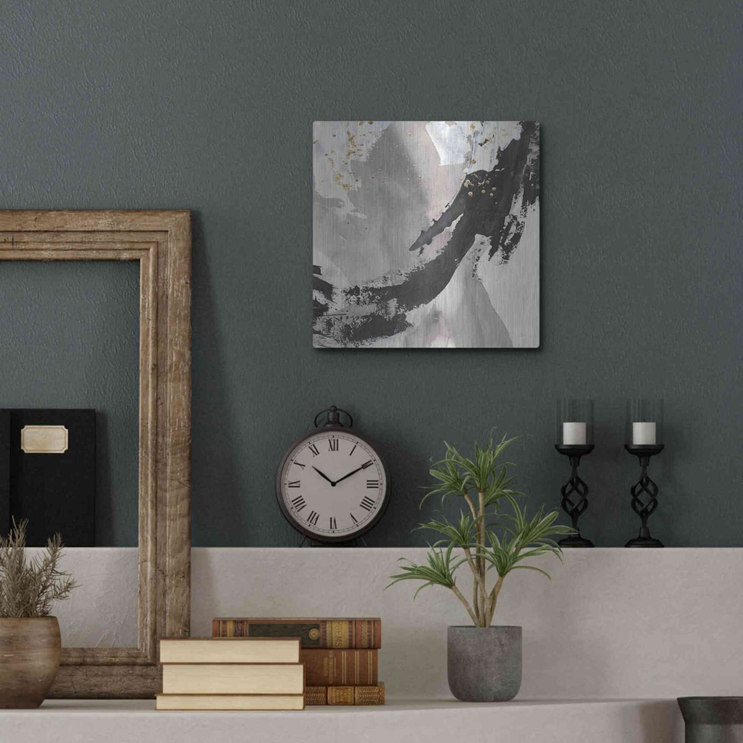 Luxe Metal Art 'Galaxy II' by Chris Paschke, Metal Wall Art,12x12