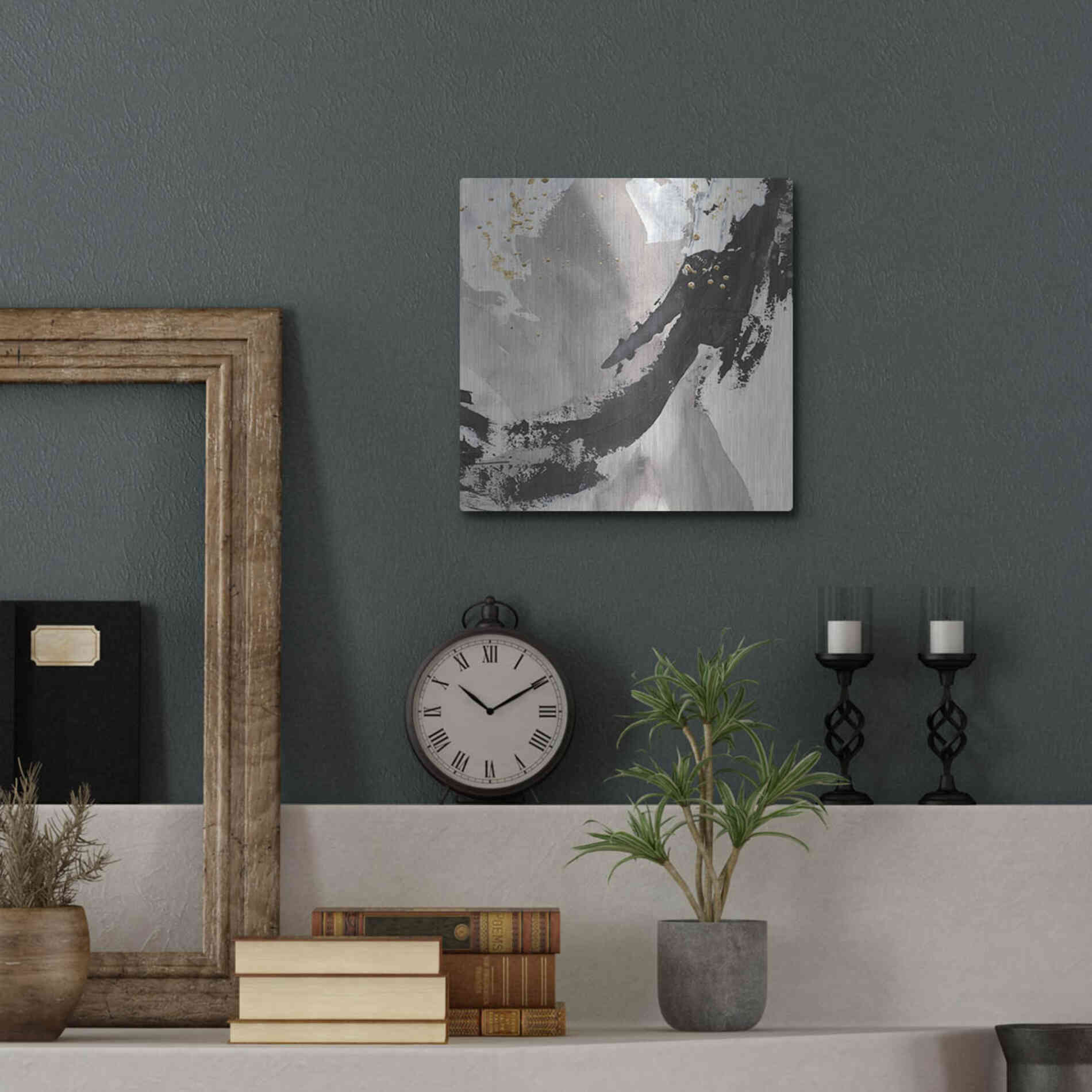 Luxe Metal Art 'Galaxy II' by Chris Paschke, Metal Wall Art,12x12