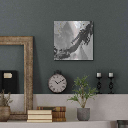 Luxe Metal Art 'Galaxy II' by Chris Paschke, Metal Wall Art,12x12