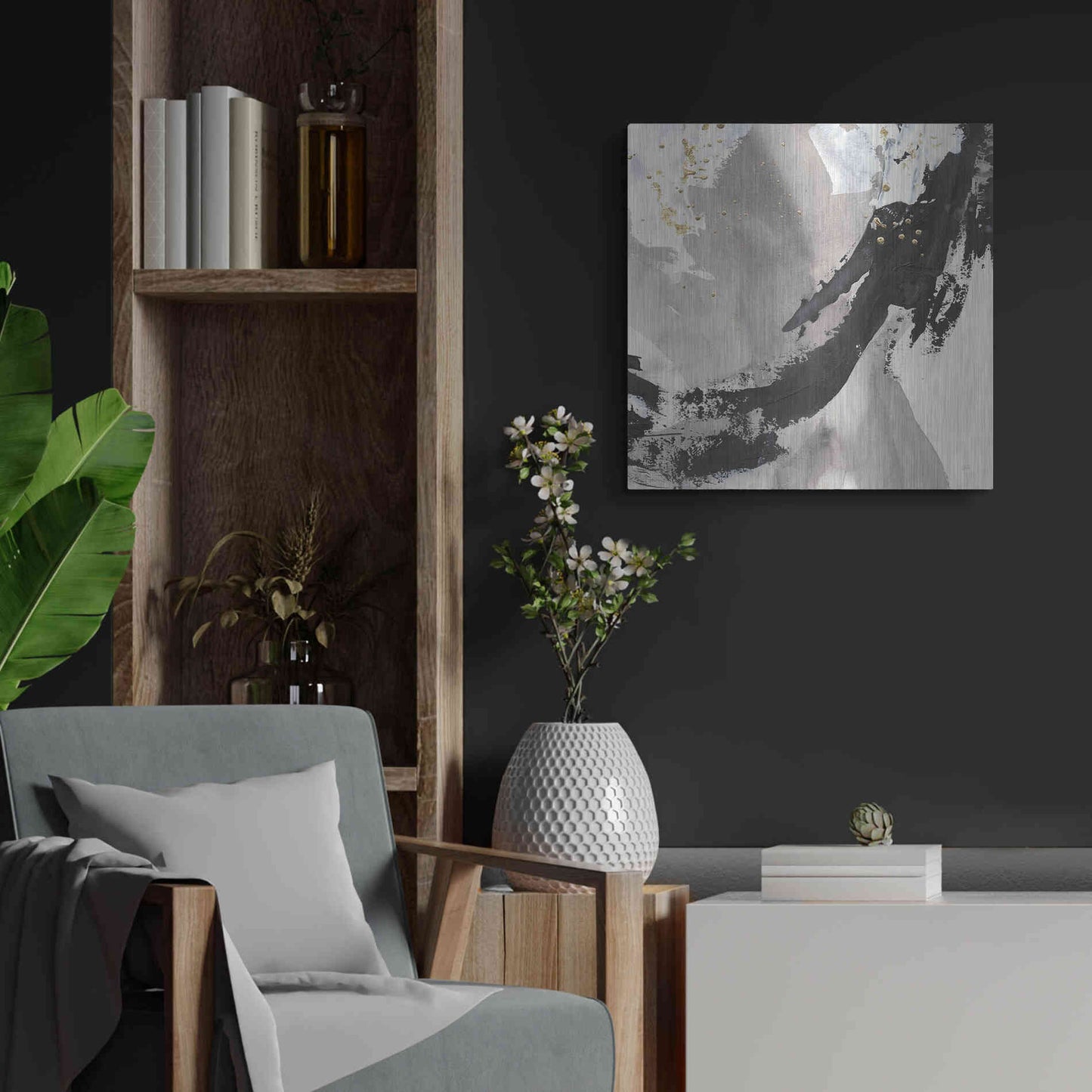 Luxe Metal Art 'Galaxy II' by Chris Paschke, Metal Wall Art,24x24