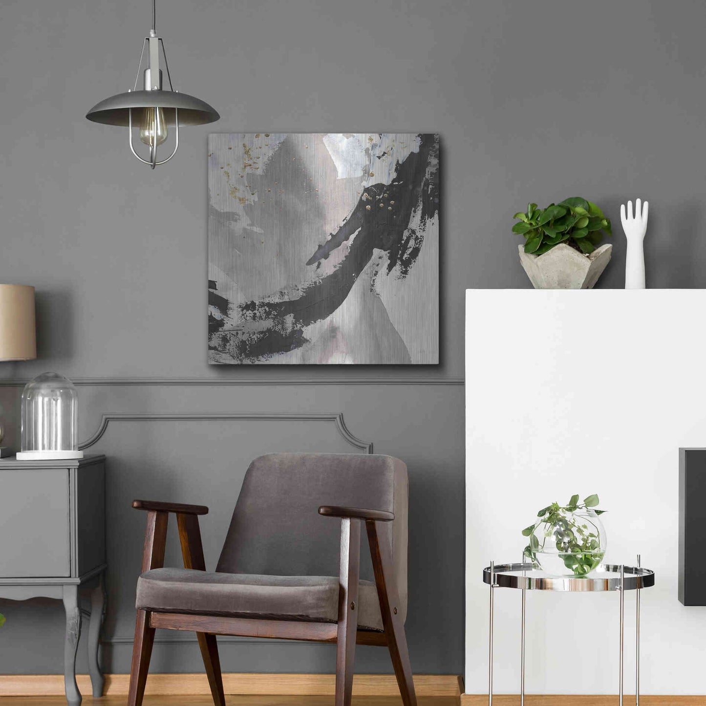 Luxe Metal Art 'Galaxy II' by Chris Paschke, Metal Wall Art,24x24