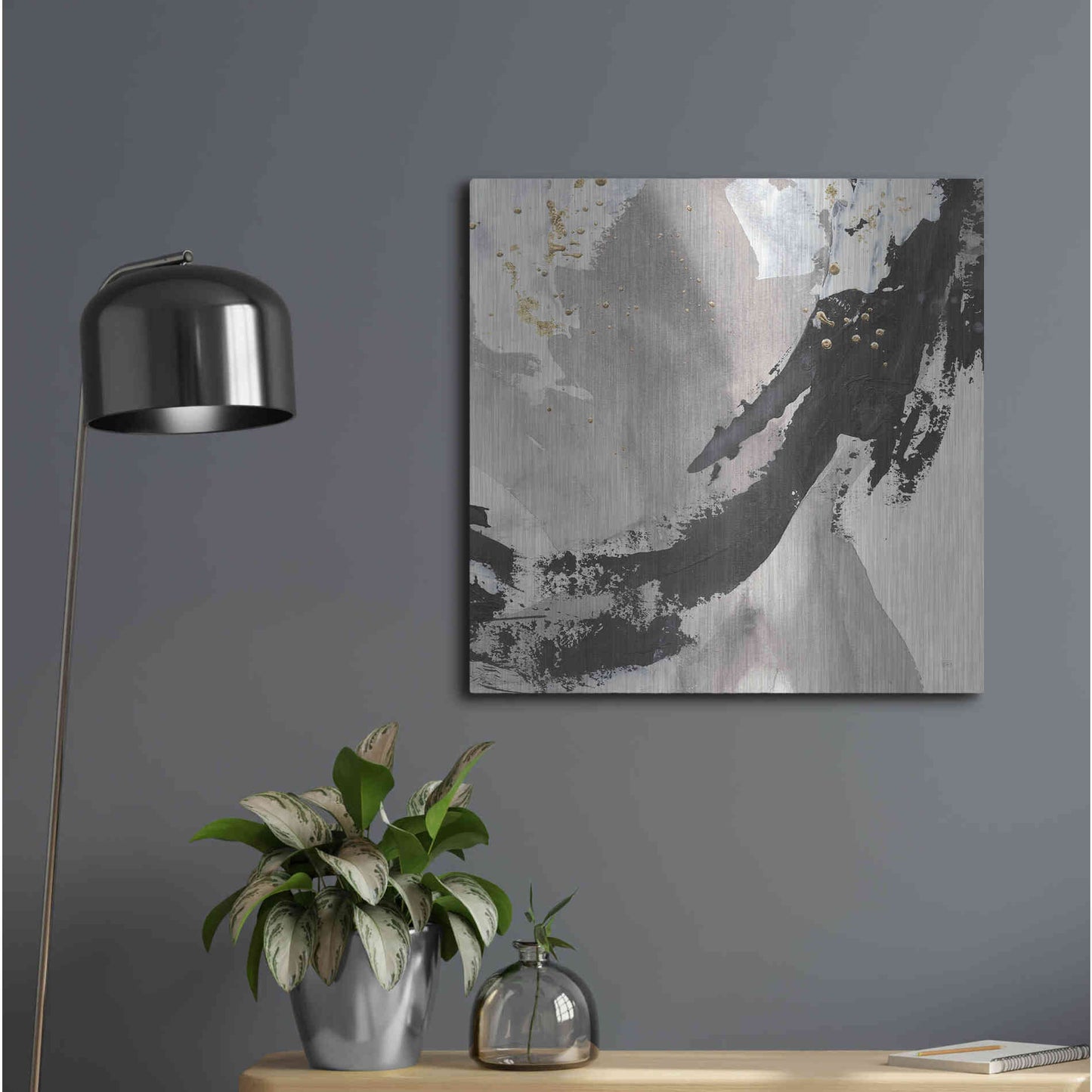 Luxe Metal Art 'Galaxy II' by Chris Paschke, Metal Wall Art,24x24