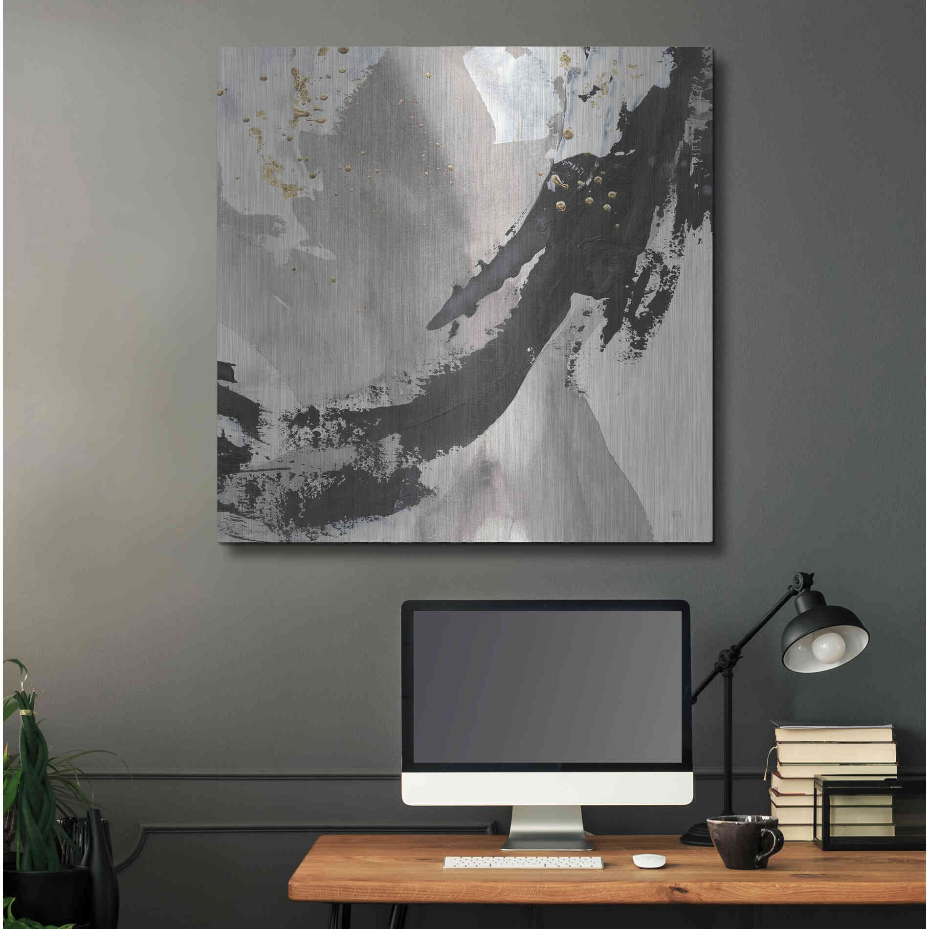 Luxe Metal Art 'Galaxy II' by Chris Paschke, Metal Wall Art,36x36