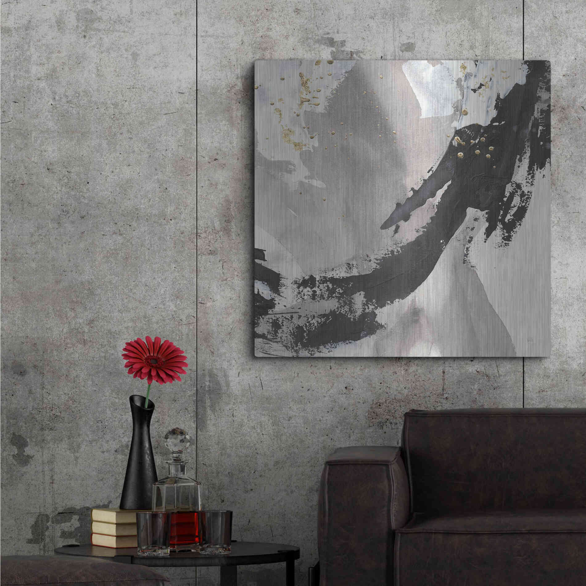 Luxe Metal Art 'Galaxy II' by Chris Paschke, Metal Wall Art,36x36