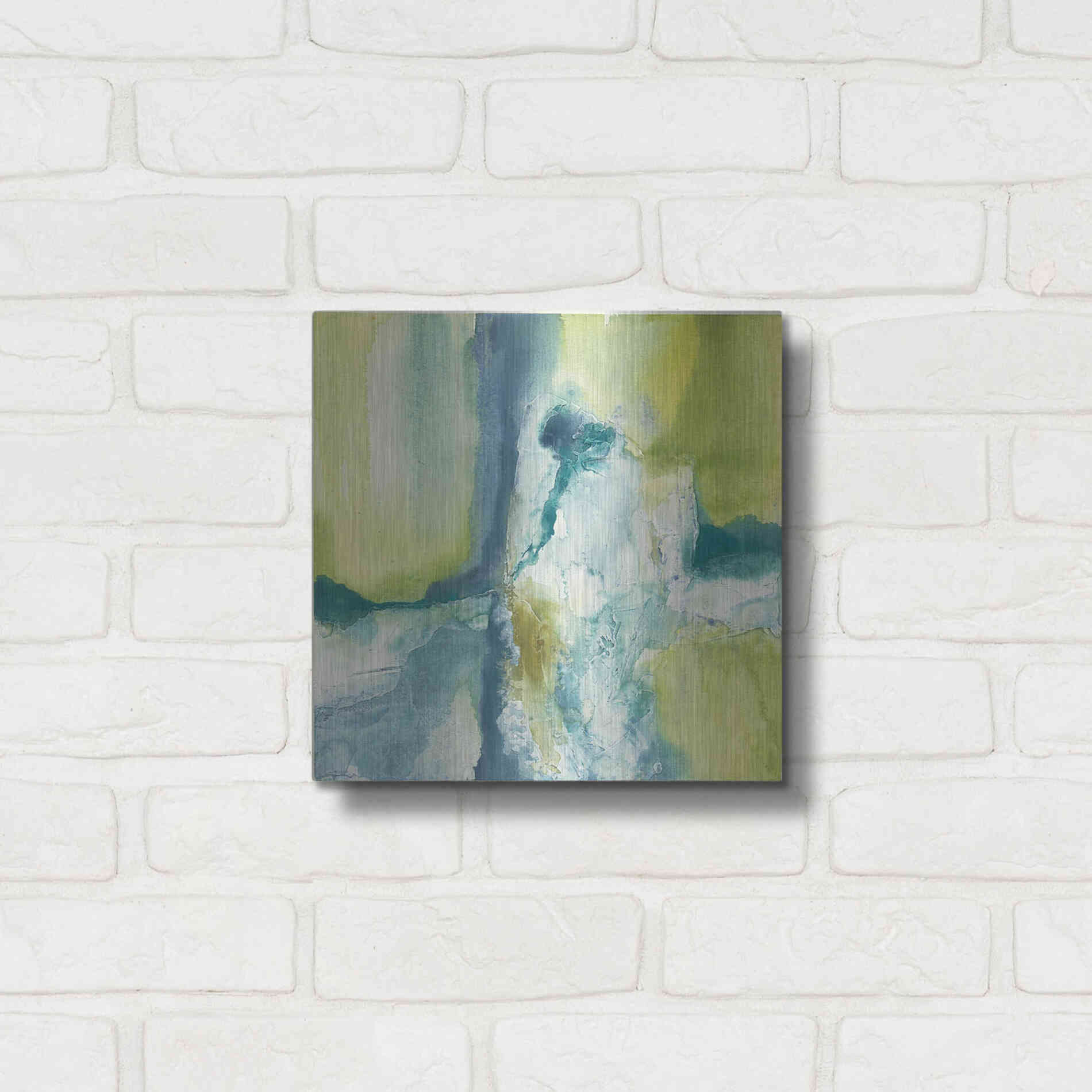 Luxe Metal Art 'Incomplete' by Chris Paschke, Metal Wall Art,12x12