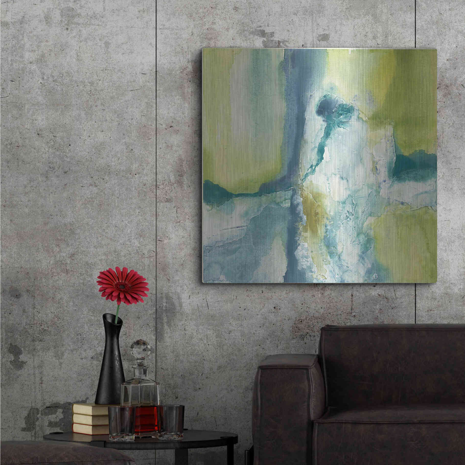 Luxe Metal Art 'Incomplete' by Chris Paschke, Metal Wall Art,36x36