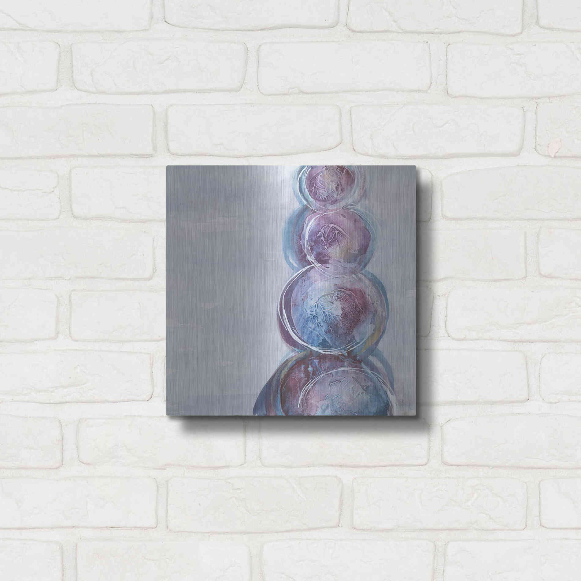 Luxe Metal Art 'Starting Over I' by Chris Paschke, Metal Wall Art,12x12