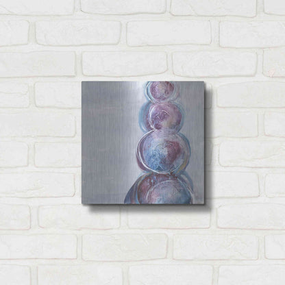 Luxe Metal Art 'Starting Over I' by Chris Paschke, Metal Wall Art,12x12