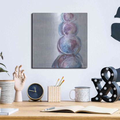 Luxe Metal Art 'Starting Over I' by Chris Paschke, Metal Wall Art,12x12