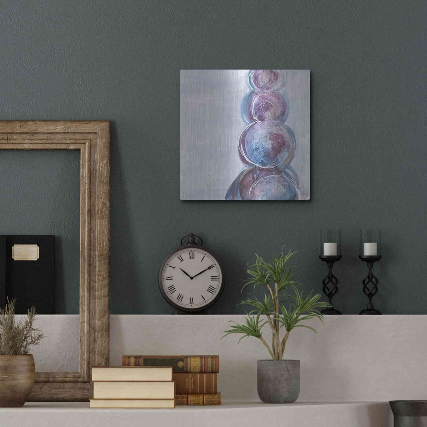 Luxe Metal Art 'Starting Over I' by Chris Paschke, Metal Wall Art,12x12