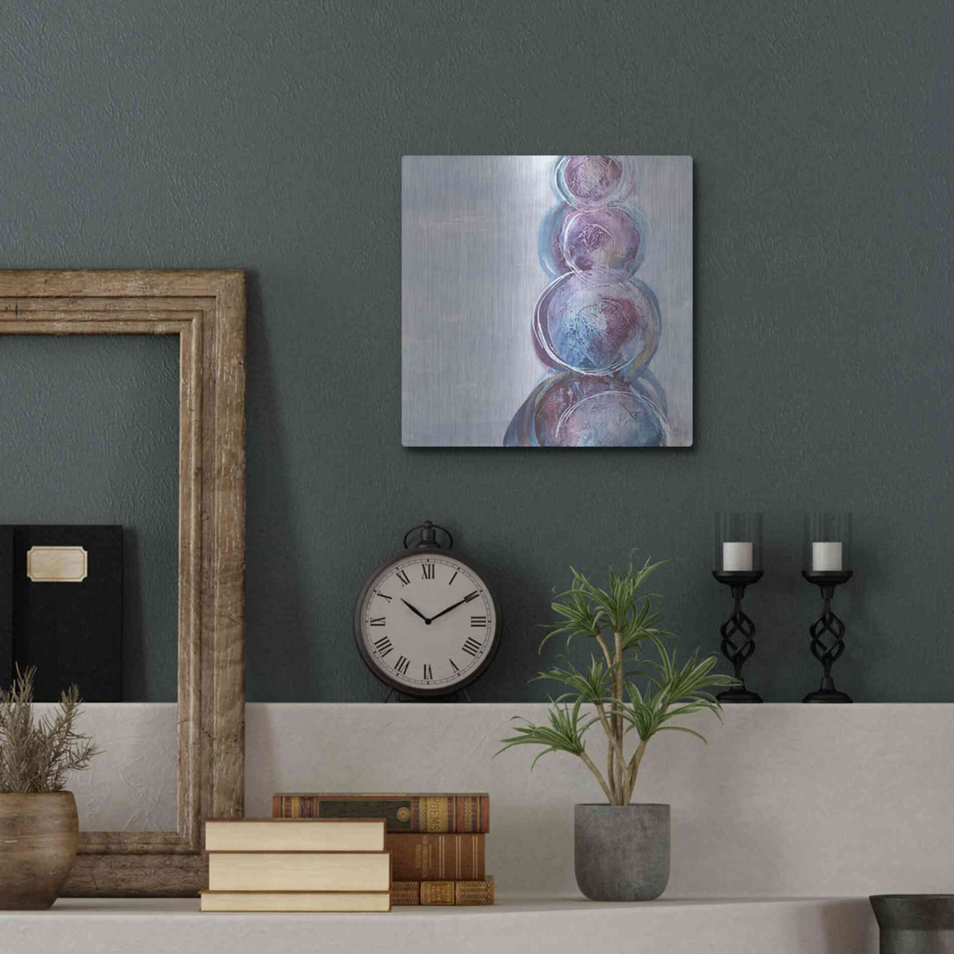 Luxe Metal Art 'Starting Over I' by Chris Paschke, Metal Wall Art,12x12