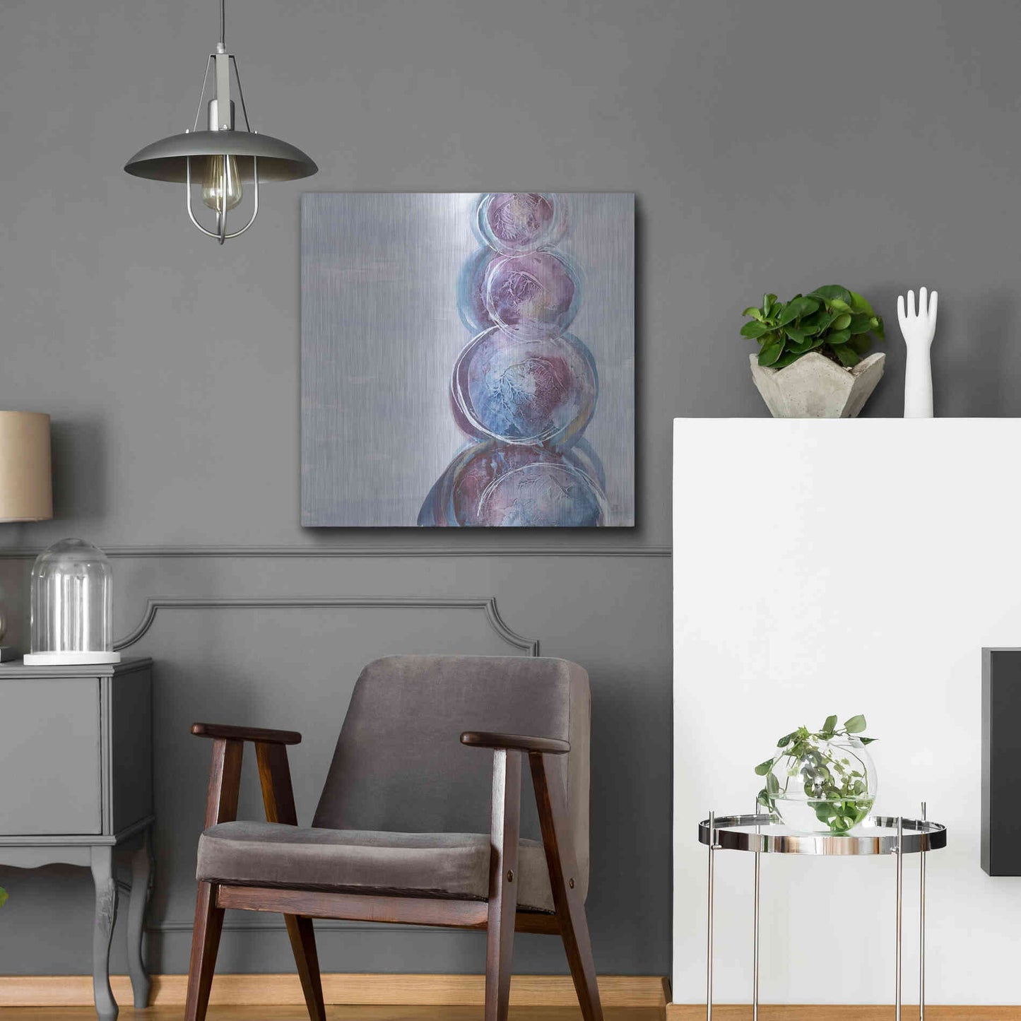 Luxe Metal Art 'Starting Over I' by Chris Paschke, Metal Wall Art,24x24