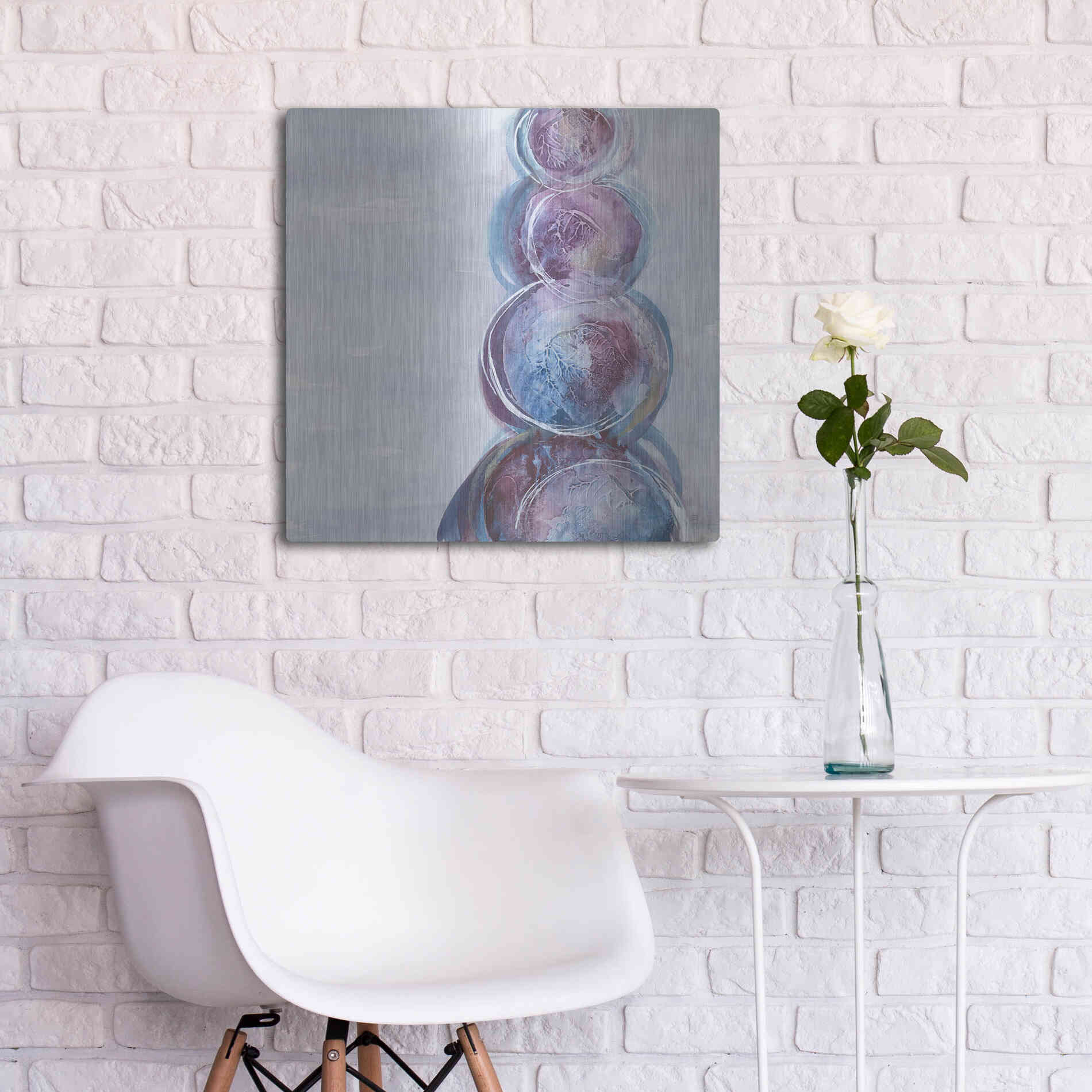 Luxe Metal Art 'Starting Over I' by Chris Paschke, Metal Wall Art,24x24