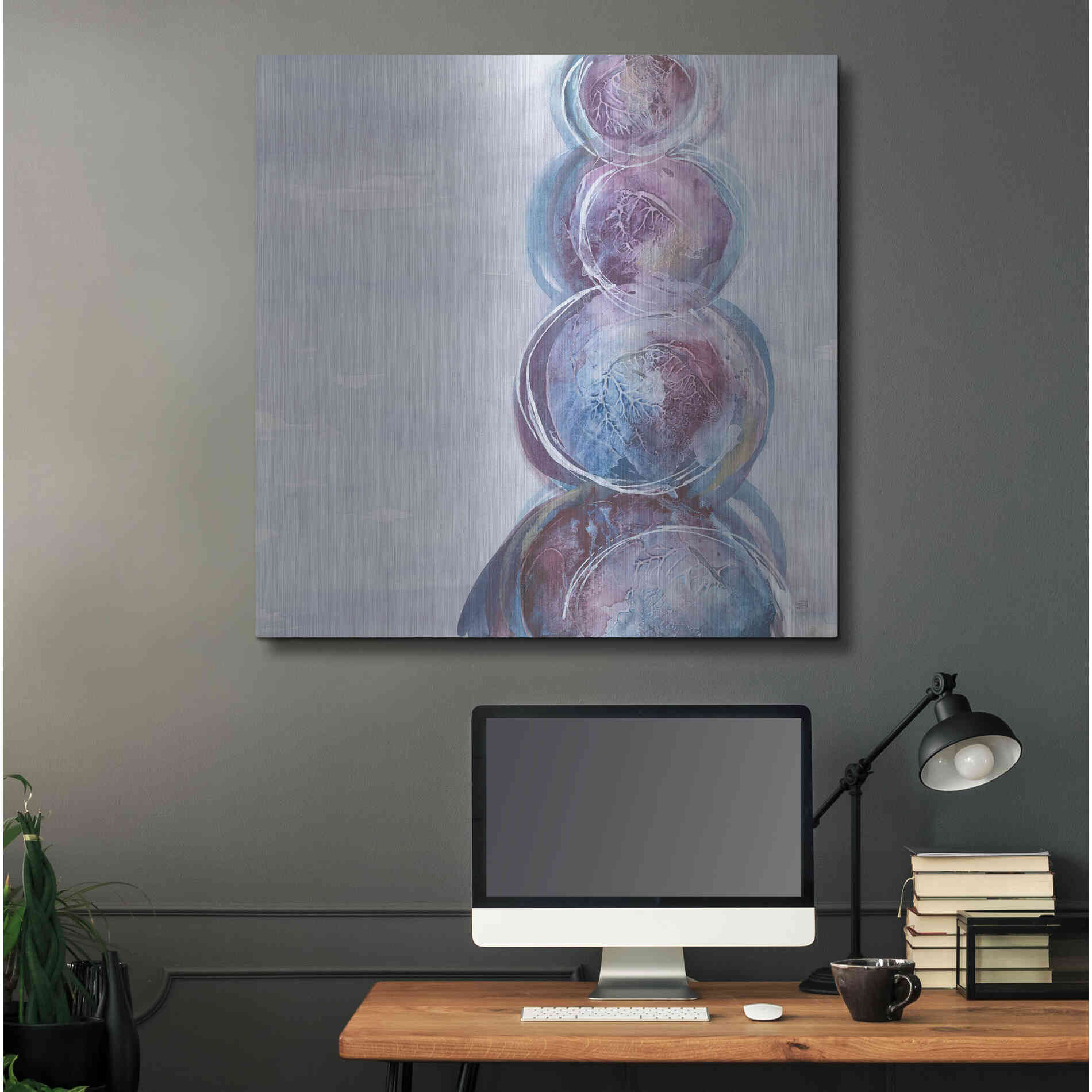 Luxe Metal Art 'Starting Over I' by Chris Paschke, Metal Wall Art,36x36