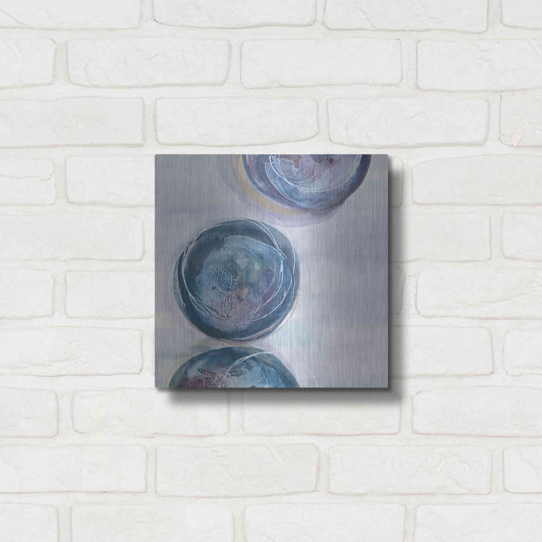 Luxe Metal Art 'Starting Over II' by Chris Paschke, Metal Wall Art,12x12