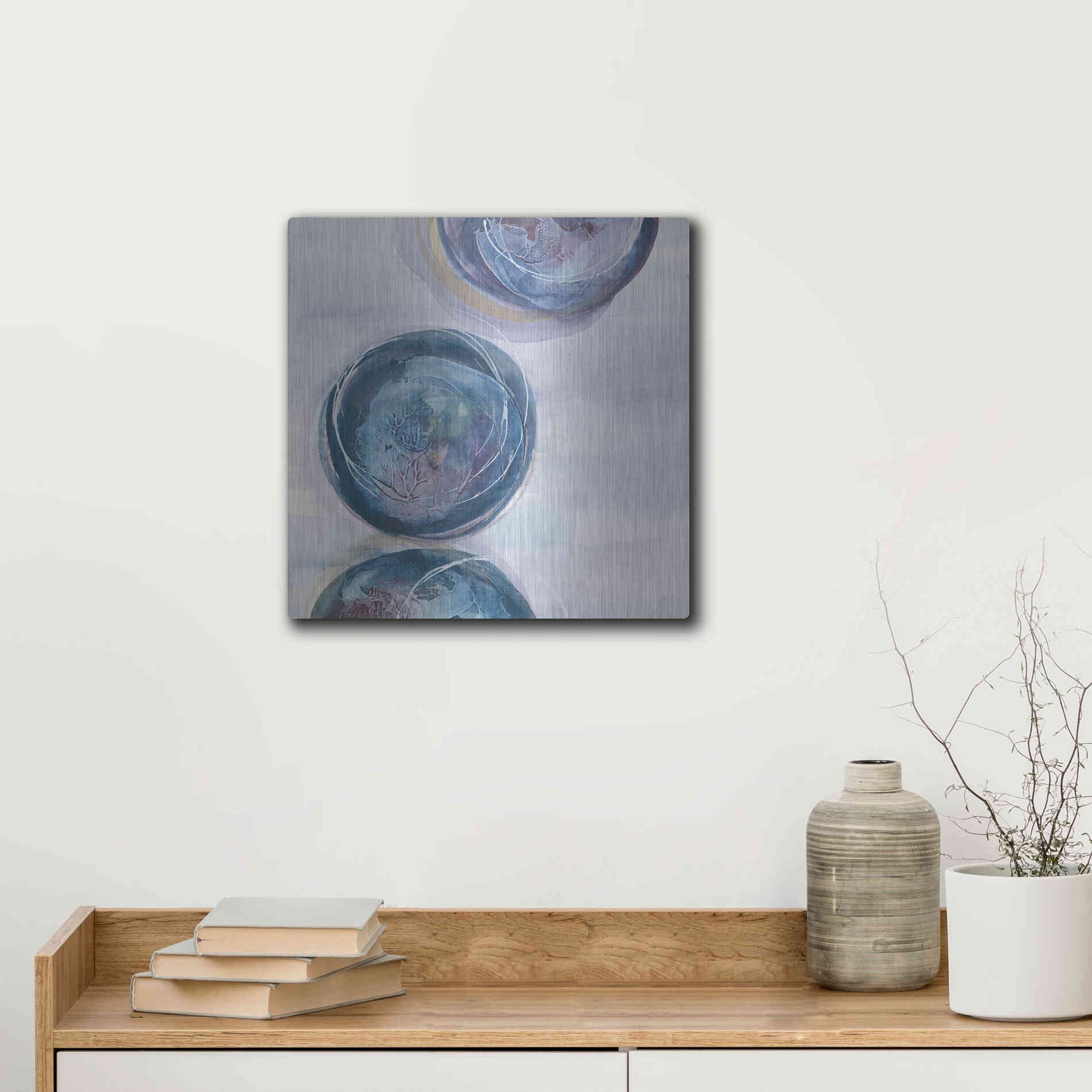 Luxe Metal Art 'Starting Over II' by Chris Paschke, Metal Wall Art,12x12