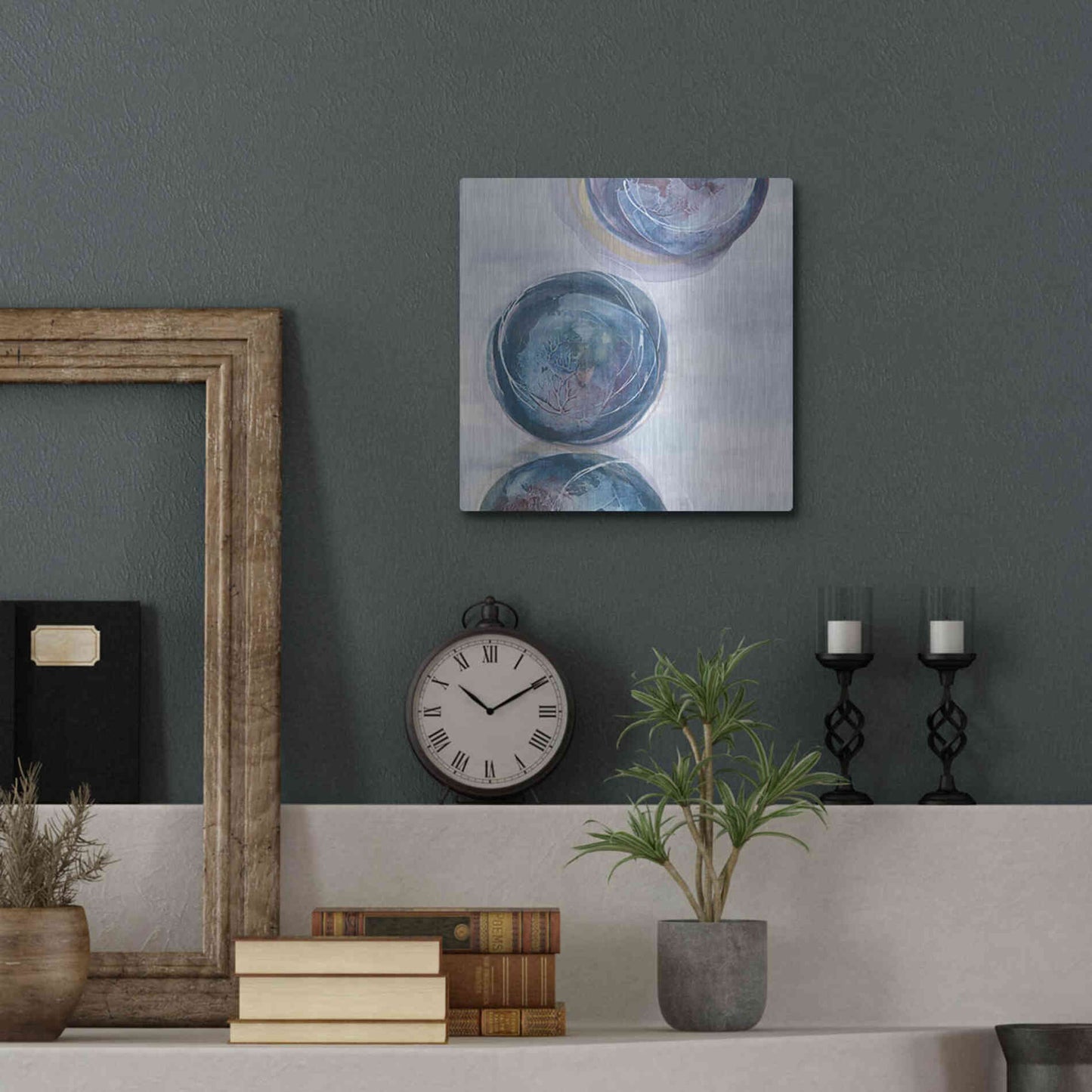 Luxe Metal Art 'Starting Over II' by Chris Paschke, Metal Wall Art,12x12