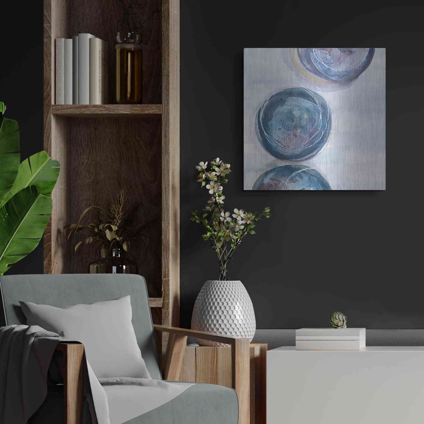 Luxe Metal Art 'Starting Over II' by Chris Paschke, Metal Wall Art,24x24